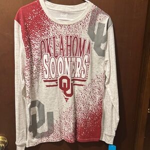 Oklahoma Sooners Kids Long Sleeve Tee - Red and Gray